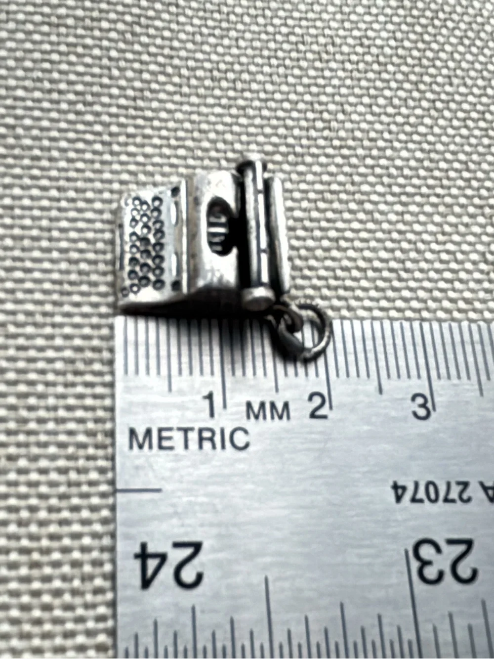 Vintage Danecraft Sterling Silver Type Writer Charm